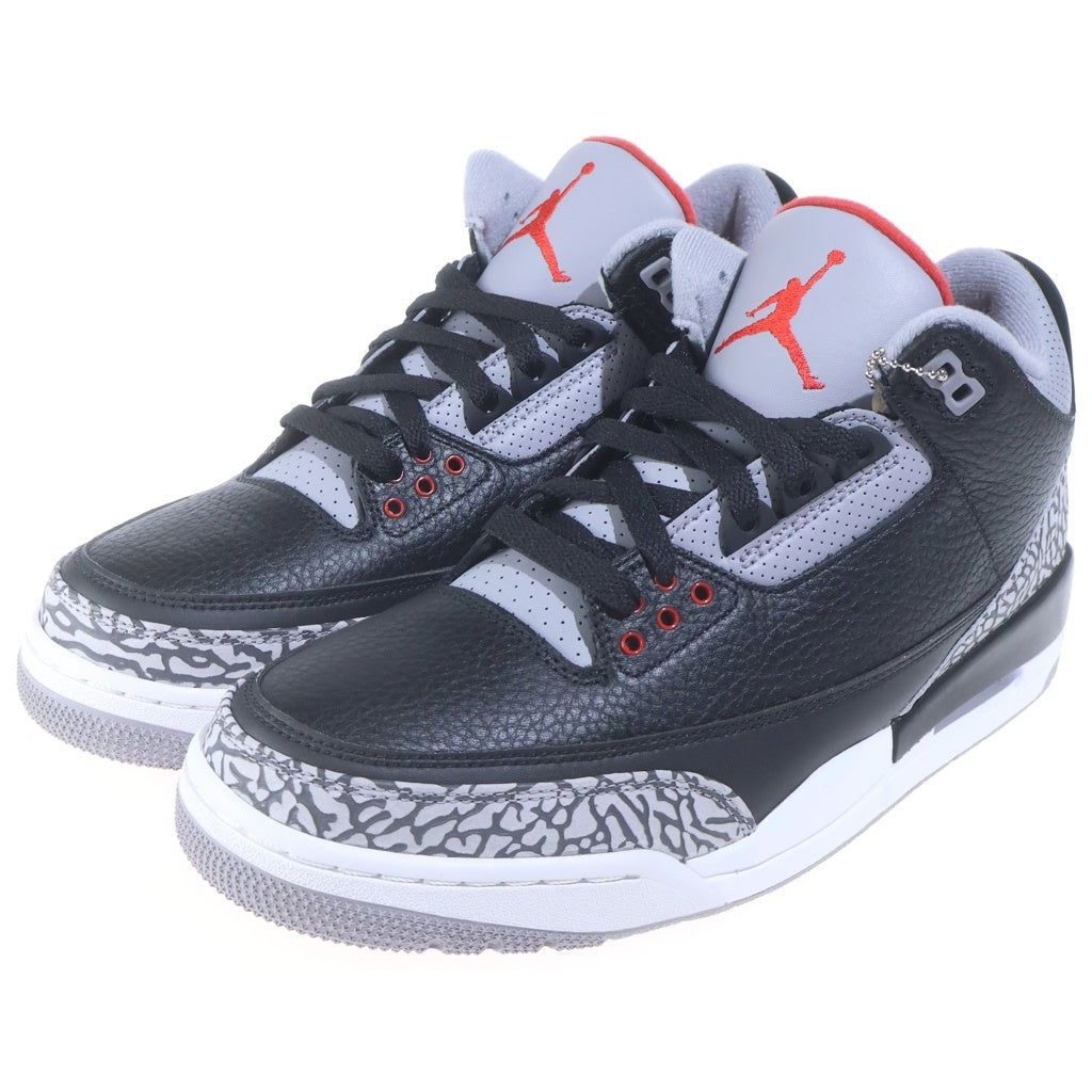 NIKE(ナイキ) Air Jordan 3 Retro Black Cement エアジョーダン3 レトロ OG ブラックセメント ハイカットスニーカー US10/28cm ブラック 854262 001