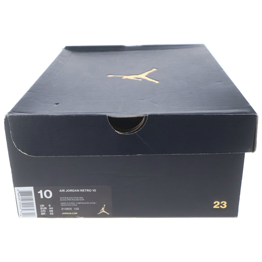 NIKE(ナイキ) 【観賞用2015年製】 Air Jordan 10 Retro Double Nickel エアジョーダン10 レトロ ダブルニッケル ハイカットスニーカー US10/28cm ホワイト 310805 102