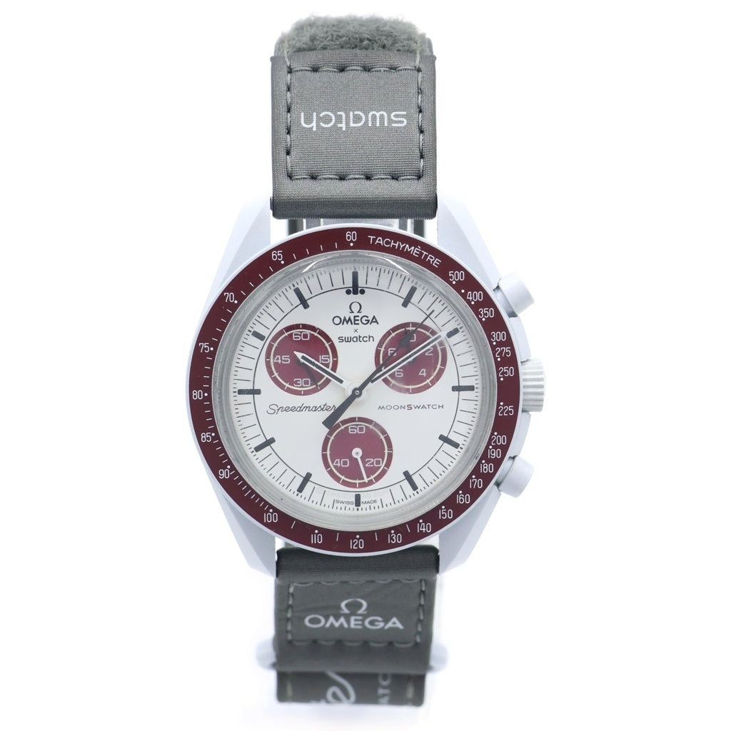 OMEGA(オメガ) ×SWATCH Mission to Pluto スウォッチ ミッション トゥ プルート グレー/ブラウン SO33M101