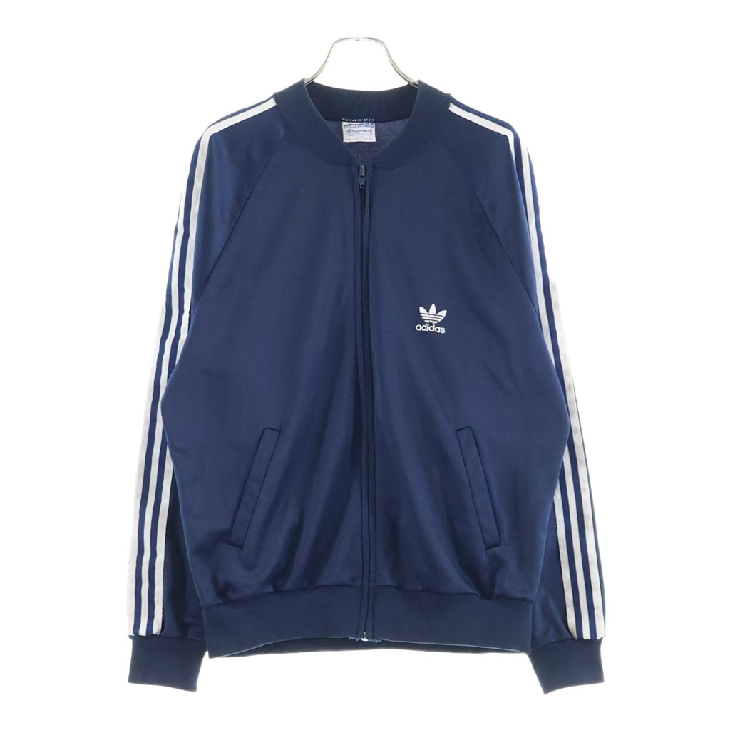 adidas(アディダス) 80S VINTAGE USA製 ヴィンテージ トレフォイルロゴ刺繍 ATP トラックジャケット ジャージ ネイビー
