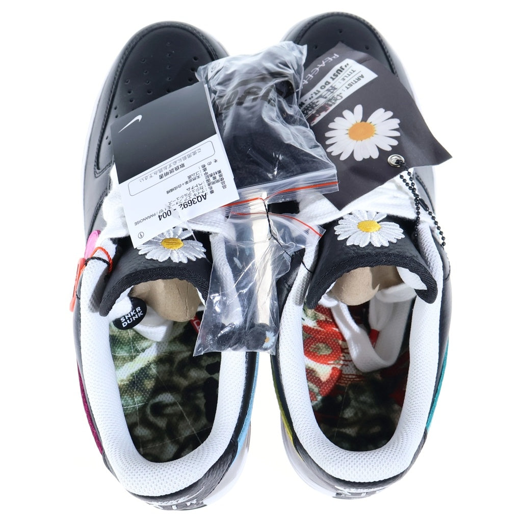 NIKE(ナイキ) ×PEACEMINUSONE AIR FORCE 1 LOW 07 PARA-NOISE 3.0 BLACK AND MULTI-COLOR ピースマイナスワン エアフォース1 ローカットスニーカー US9/27cm AQ3692-004