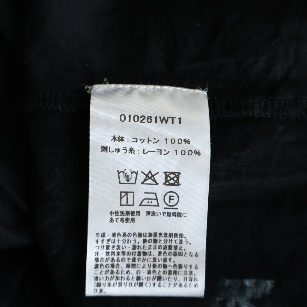 NE QUITTEZ PAS(ヌキテパ) 26SS Cotton Voile Jasmine Embroidery Sleeveless Top 010261WT1 コットン フラワー刺繍 ノースリーブトップス ブラック レディース