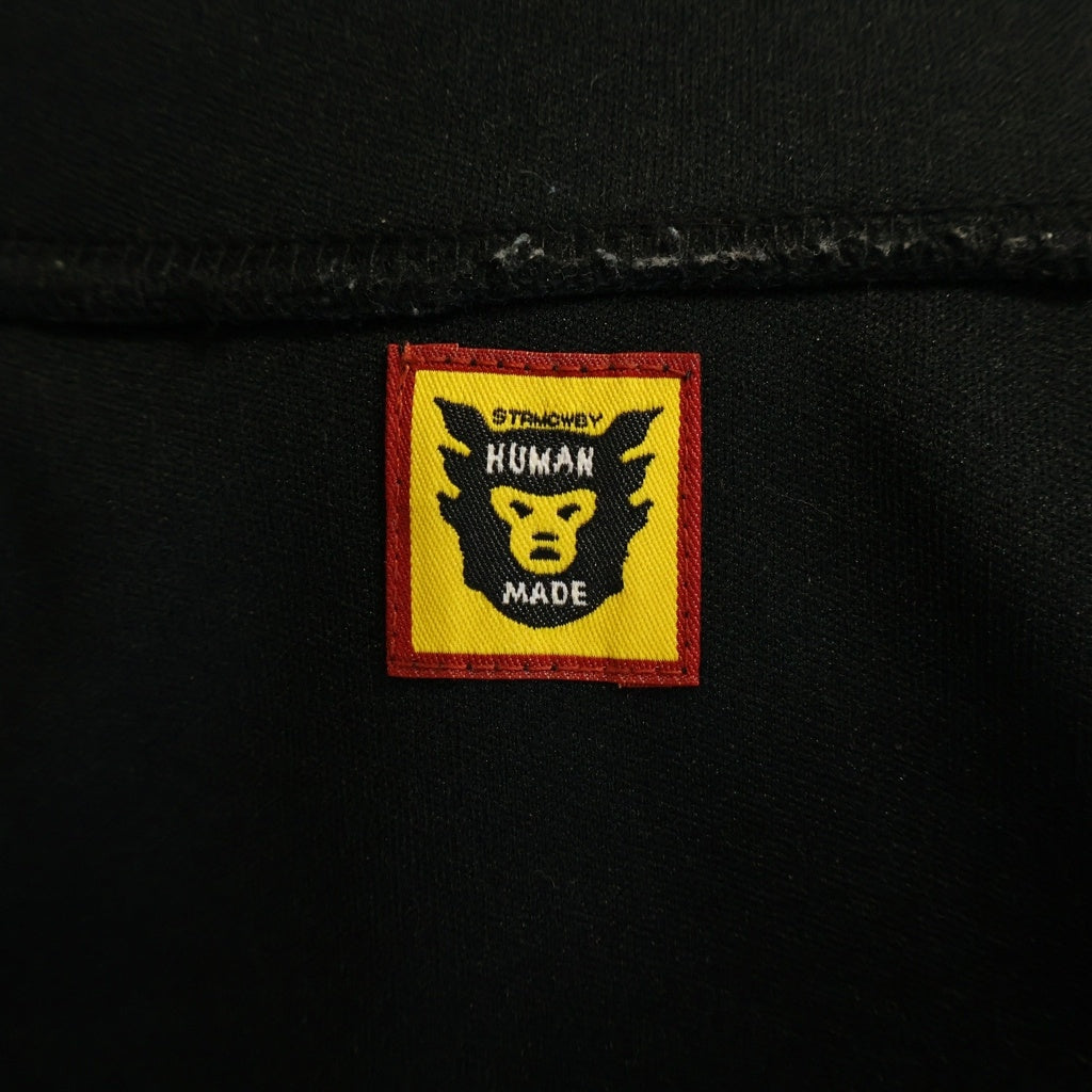 HUMAN MADE(ヒューマンメイド) 23SS TRACK JACKET 両面ハートロゴプリント ジップアップトラックジャケット ブラック
