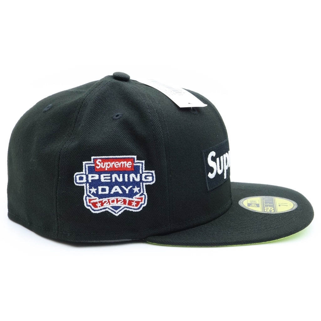 SUPREME(シュプリーム) 21AW ×NEW ERA No Comp Box Logo Cap ニューエラ ノーコンプ ボックスロゴ ベースボールキャップ 帽子 ブラック