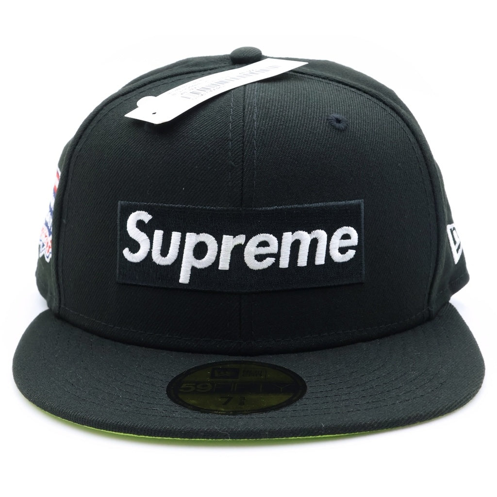 SUPREME(シュプリーム) 21AW ×NEW ERA No Comp Box Logo Cap ニューエラ ノーコンプ ボックスロゴ ベースボールキャップ 帽子 ブラック