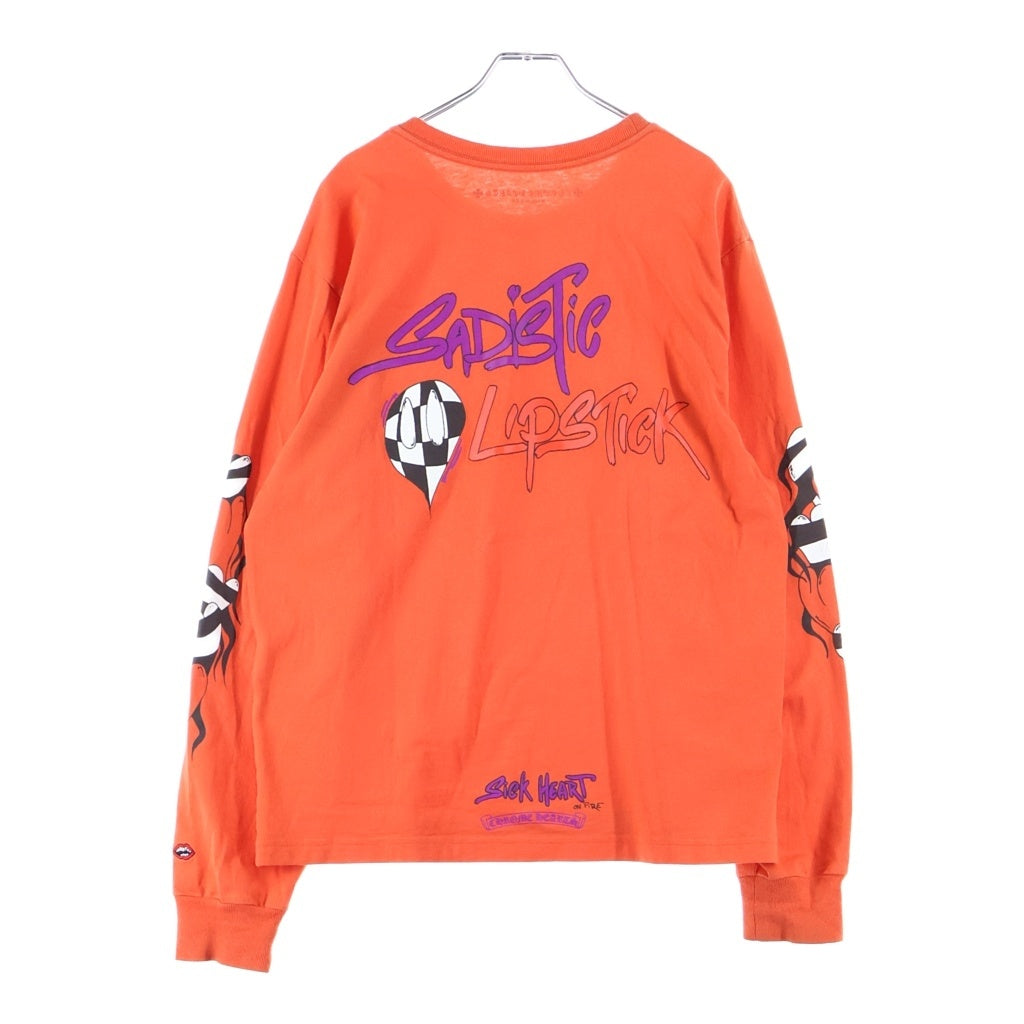 CHROME HEARTS(クロムハーツ) ×MATTY BOY Sadistic Lipstick マッティーボーイ サディスティックリップスティック ロングスリーブカットソー オレンジ