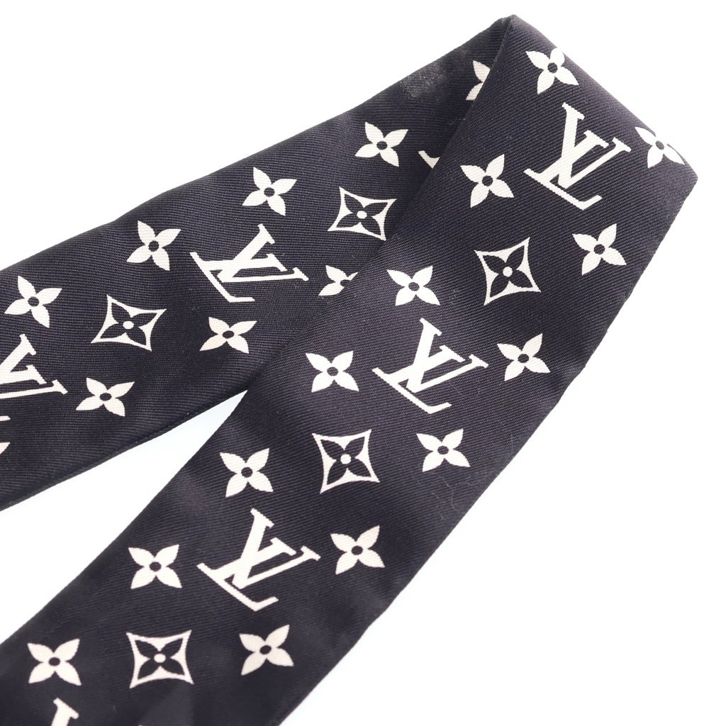LOUIS VUITTON(ルイヴィトン) バンドーBB モノグラム ツイリー シルクスカーフ ブラック/ホワイト M97169 レディース