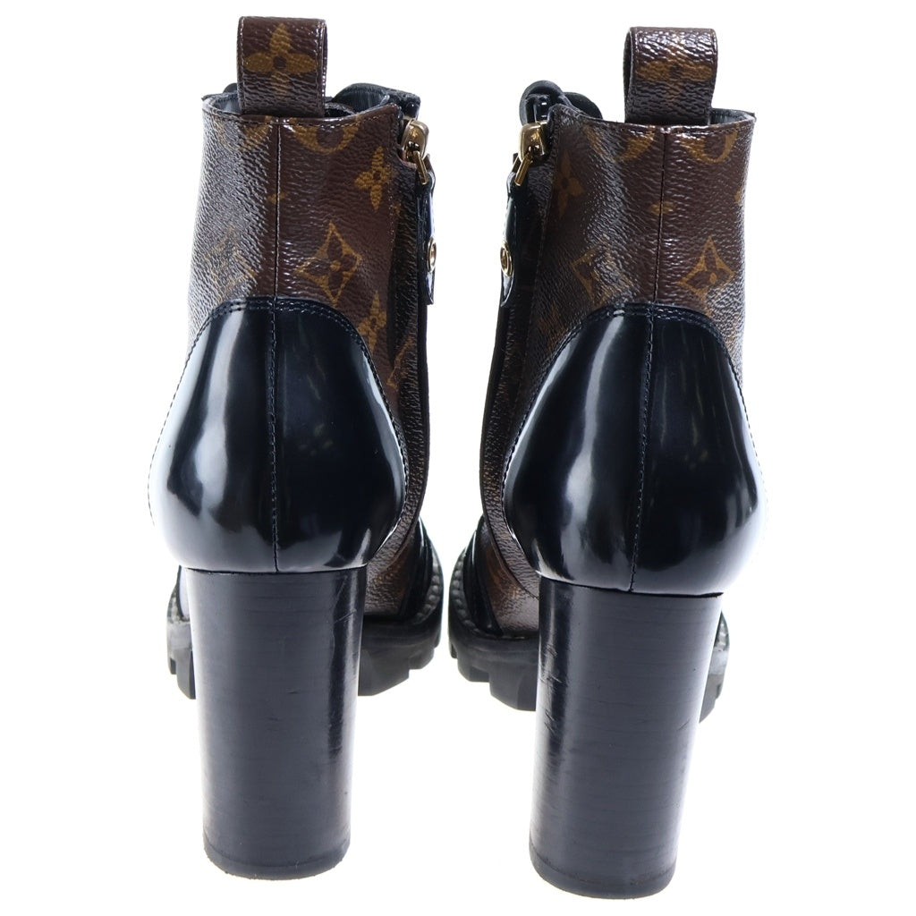 LOUIS VUITTON(ルイヴィトン) モノグラム スタートレイル アンクルブーツ ブラック/ブラウン 1A2Y7O レディース