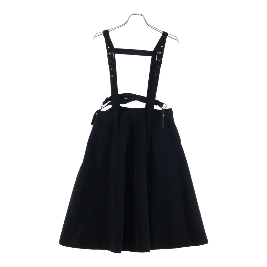 NOIR KEI NINOMIYA(ノワール ケイニノミヤ) オーバーオールスカート サスペンダーレディース ブラック 3A-A004