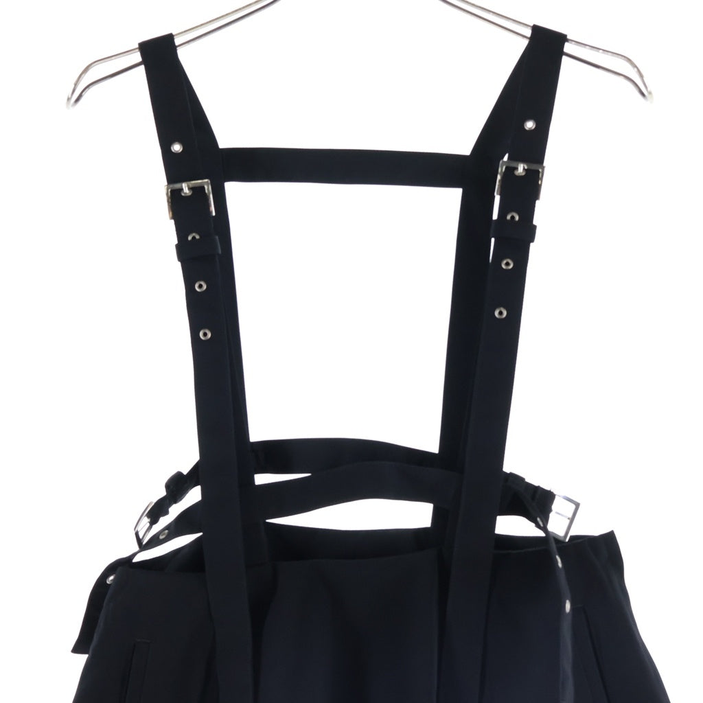 NOIR KEI NINOMIYA(ノワール ケイニノミヤ) オーバーオールスカート サスペンダーレディース ブラック 3A-A004