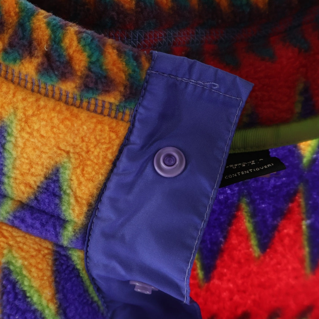 PATAGONIA(パタゴニア) 90S VINTAGE SYNCHILLA Snap-T ヴィンテージ ミネハハ柄 シンチラ スナップT プルオーバーフリースジャケット マルチカラー