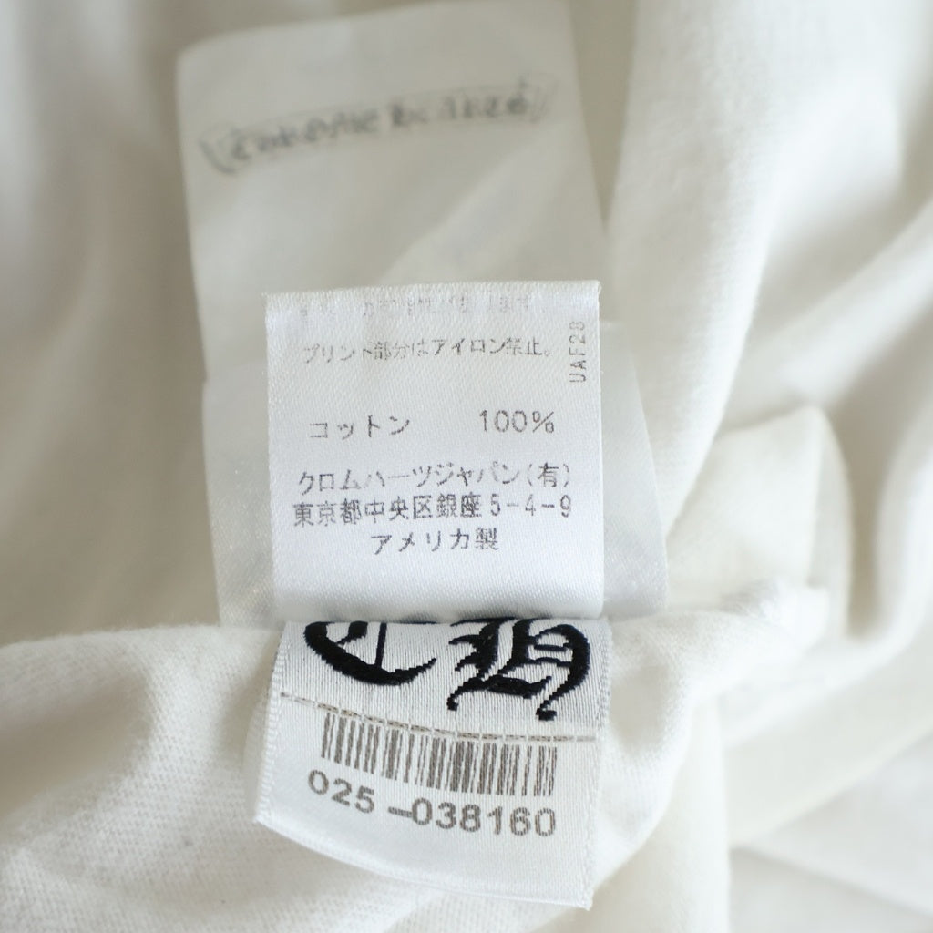CHROME HEARTS(クロムハーツ) CH T-SHRT バックアーチロゴ プリント クルーネック半袖Tシャツカットソー ホワイト