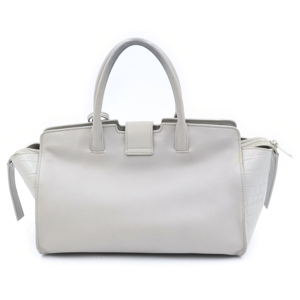 SAINT LAURENT PARIS(サンローランパリ) ベイビー ダウンタウン カバス ハンドバッグ 2WAY ショルダーバッグ グレー 436834 レディース