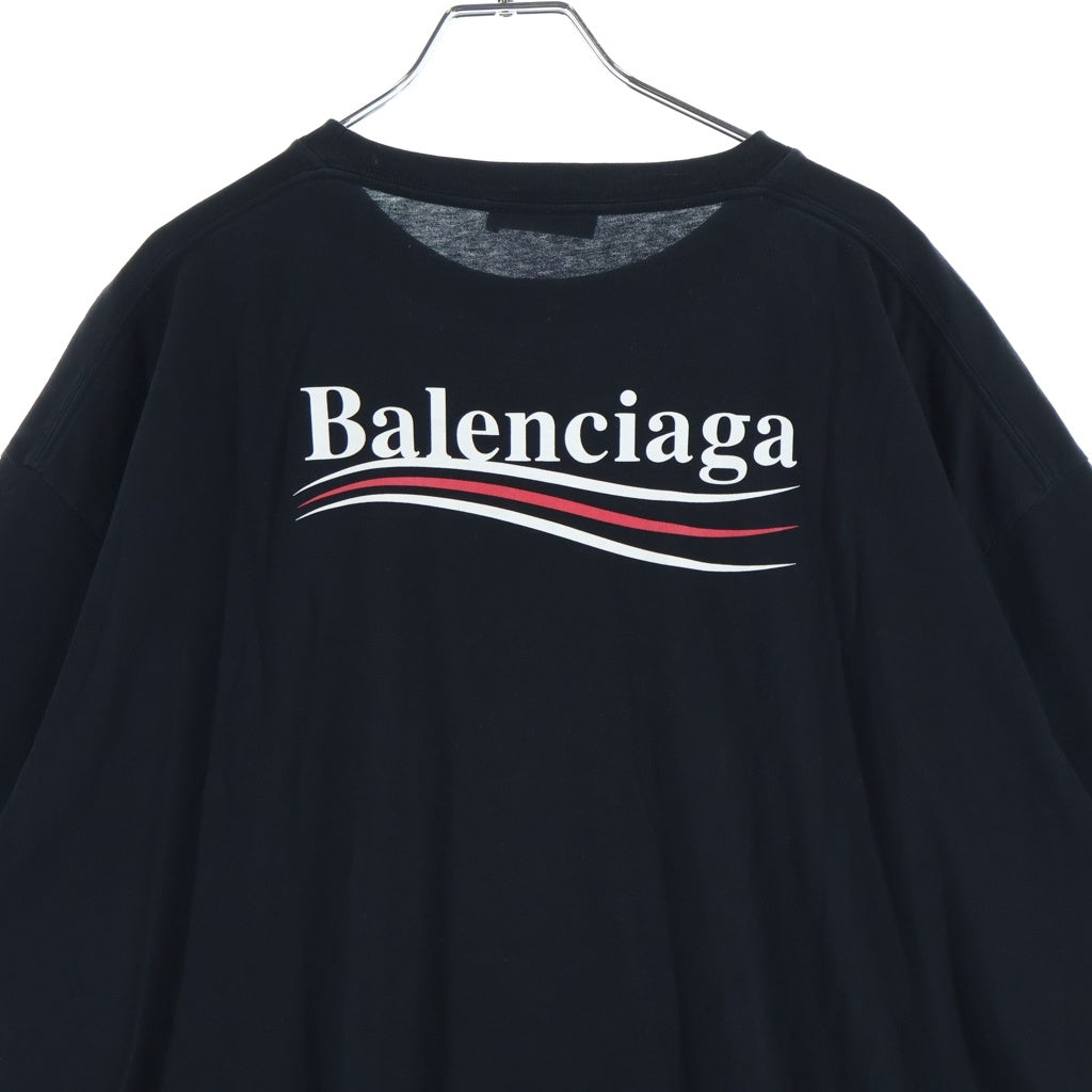 BALENCIAGA(バレンシアガ) 17AW CAMPAIGN LOGO TEE キャンペーンロゴプリント クルーネック半袖Tシャツカットソー ブラック 556150 TAV44