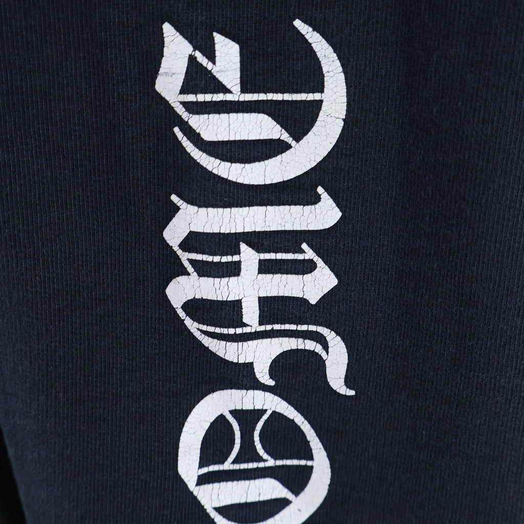 CHROME HEARTS(クロムハーツ) SWTSHRT HD PLVR バック スクロールラベル アームロゴプリント プルオーバー長袖スウェットパーカー フーディー ブラック