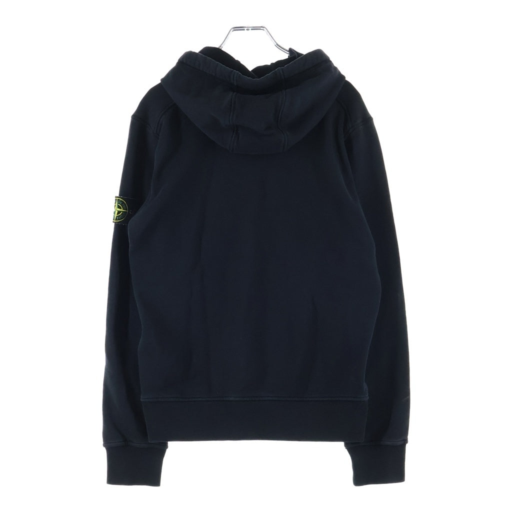 STONE ISLAND(ストーンアイランド) 25SS Pullover Sweat Hoodie ロゴワッペン刺繍 プルオーバー長袖スウェット パーカー フーディ K1S156100045S0051 ブラック