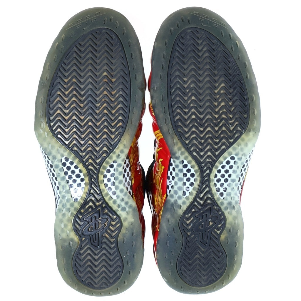 NIKE(ナイキ) 【観賞用 2014年製】 14SS×Supreme AIR FOAMPOSITE 1 シュプリーム エアフォームポジット ミッドカットスニーカー シューズ 652792-600 レッド