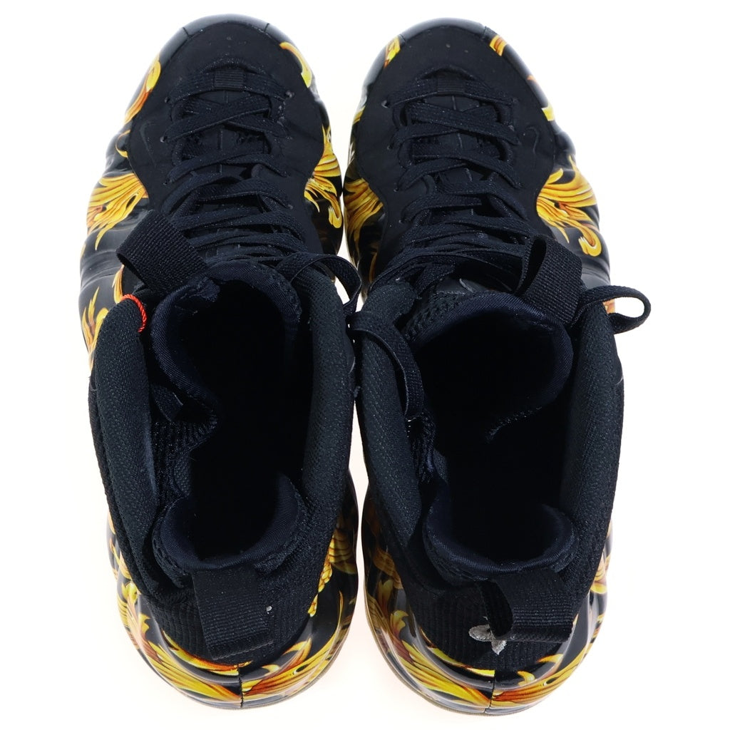NIKE(ナイキ) 【観賞用 2014年製】 14SS×Supreme AIR FOAMPOSITE1シュプリーム エアフォームポジット ミッドカットスニーカー 652792-001 ブラック