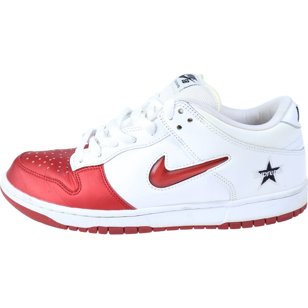 NIKE(ナイキ) 19AW ×SUPREME DUNK LOW Varsity Red White シュプリーム ダンク バーシティレッド ローカットスニーカー シューズ CK3480-600 ホワイト/レッド