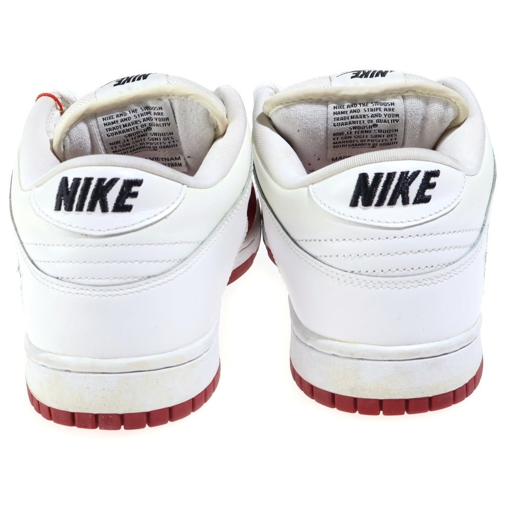 NIKE(ナイキ) 19AW ×SUPREME DUNK LOW Varsity Red White シュプリーム ダンク バーシティレッド ローカットスニーカー シューズ CK3480-600 ホワイト/レッド