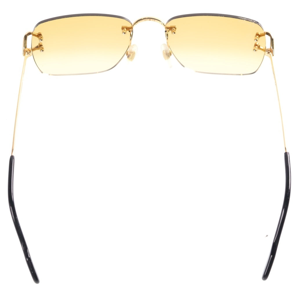 Cartier(カルティエ) Square Sunglasses スクエア イエローカラーレンズ サングラス アイウェア 眼鏡 ゴールド CT0330S レディース