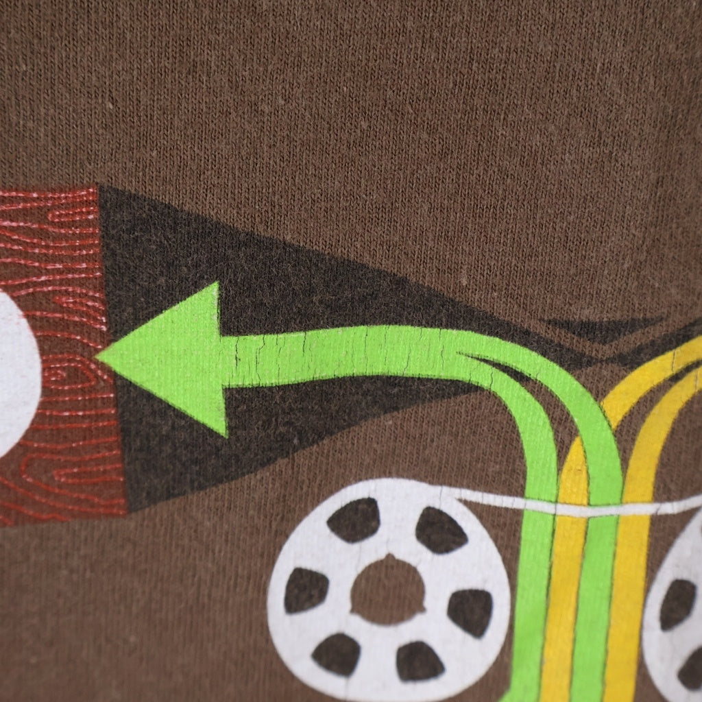 VINTAGE(ヴィンテージ) 90S Beastie Boys Tee TULTEXタグ ジャマイカ製 ビースティーボーイズ フロントプリントクルーネック半袖Tシャツカットソー ブラウン