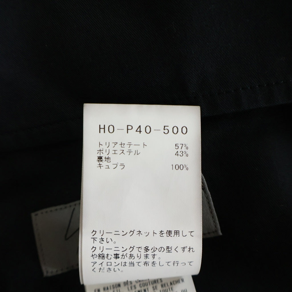 Yohji Yamamoto POUR HOMME(ヨウジヤマモト プールオム) TA TUXEDO STANDARD STRING PANTS タキシード スタンダード ストリング ワイドスラックスパンツ ブラック HO-P40-500