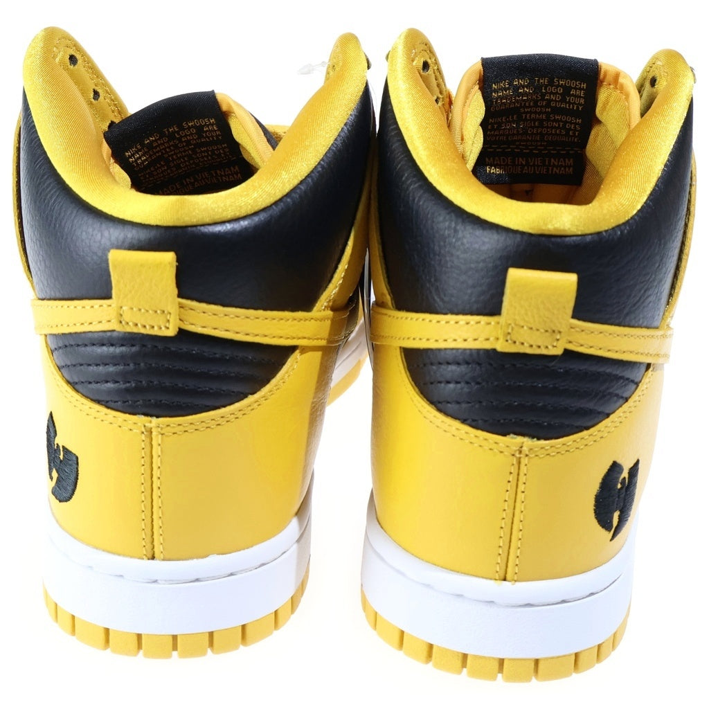 NIKE(ナイキ) ×WU-TANG CLAN DUNK HIGH RETRO PRM HJ4320-001 ウータンクラン ダンク レトロ ハイカットスニーカー イエロー/ブラック US9.5/27.5cm