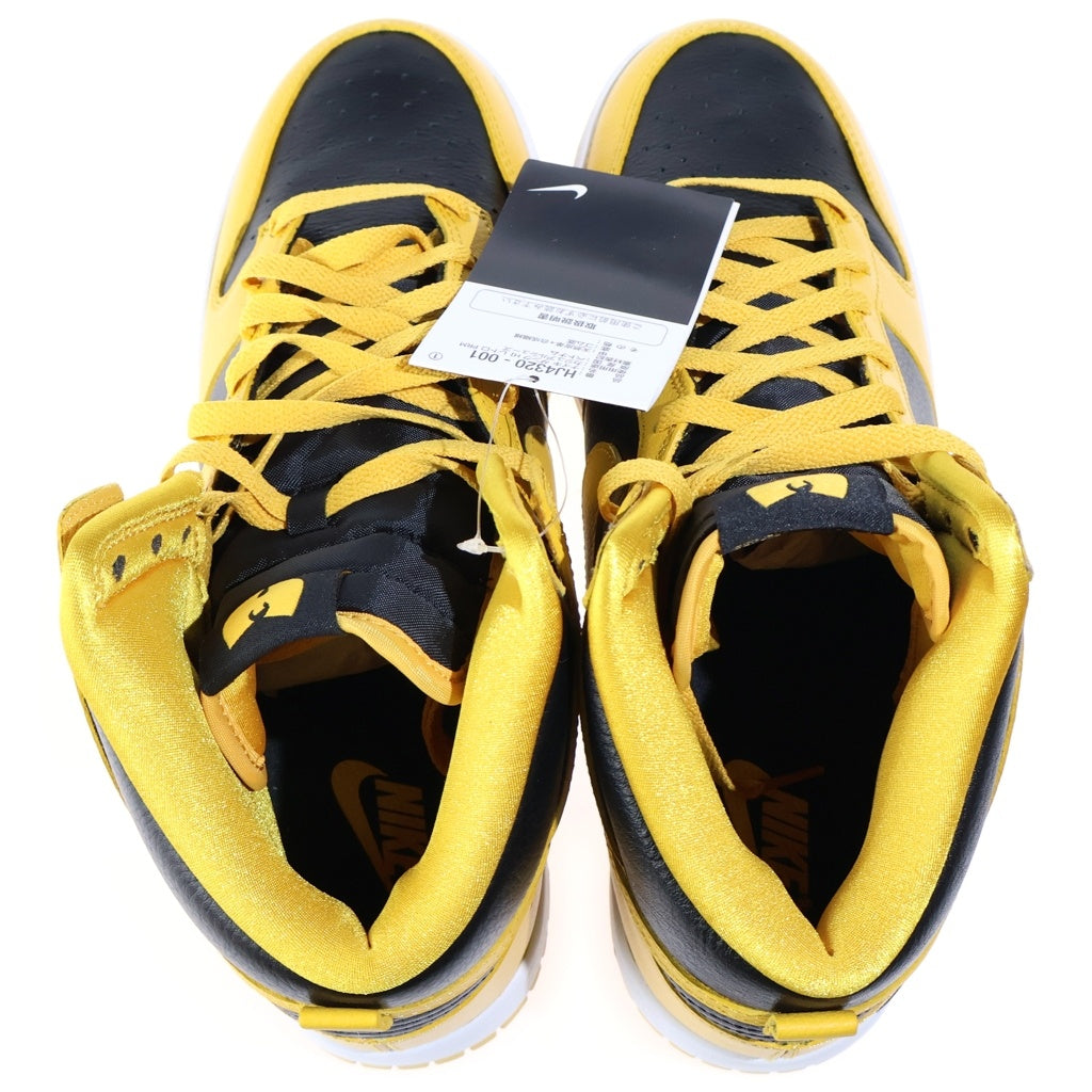 NIKE(ナイキ) ×WU-TANG CLAN DUNK HIGH RETRO PRM HJ4320-001 ウータンクラン ダンク レトロ ハイカットスニーカー イエロー/ブラック US9.5/27.5cm