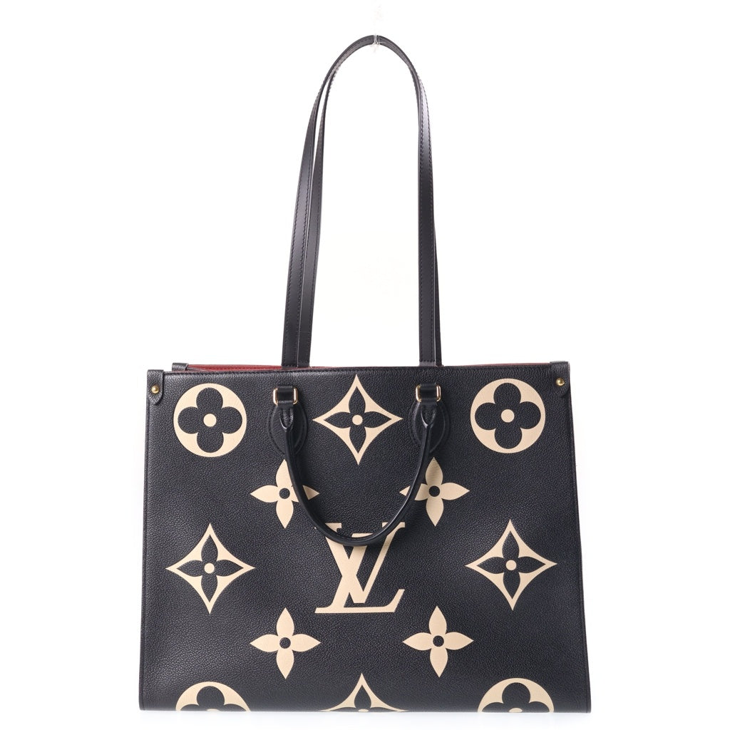 LOUIS VUITTON(ルイヴィトン) オンザゴーGM モノグラム・アンプラント トートバッグ 2WAY ハンドバッグ ブラック M45945 レディース