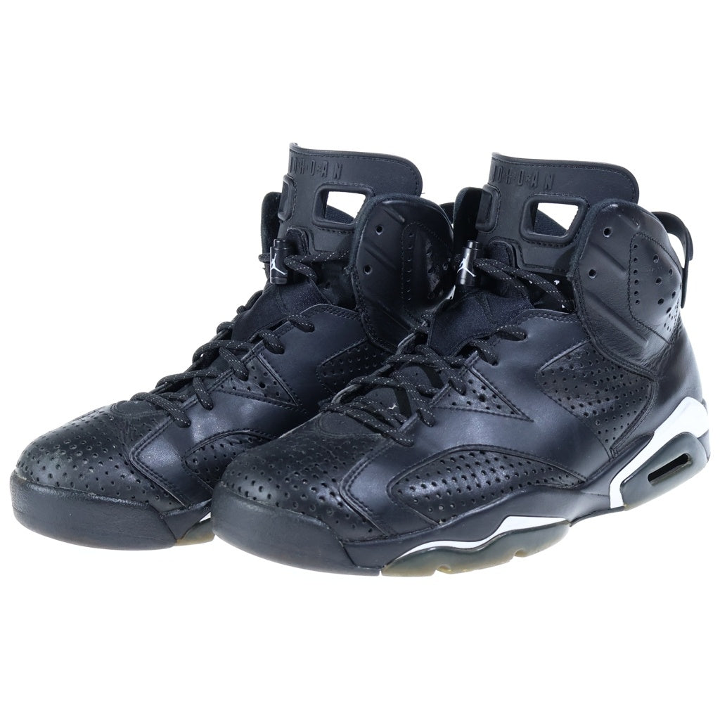 NIKE(ナイキ) 【観賞用 2016年製】 AIR JORDAN RETRO BLACK CAT 384664-020 エアジョーダン 6 レトロ キャット ハイカットスニーカー ブラック US9.5/27.5cm