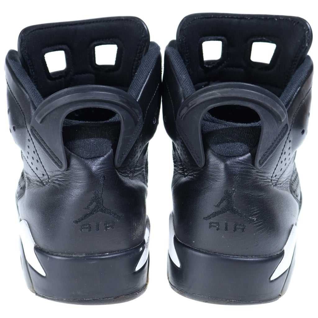 NIKE(ナイキ) 【観賞用 2016年製】 AIR JORDAN RETRO BLACK CAT 384664-020 エアジョーダン 6 レトロ キャット ハイカットスニーカー ブラック US9.5/27.5cm
