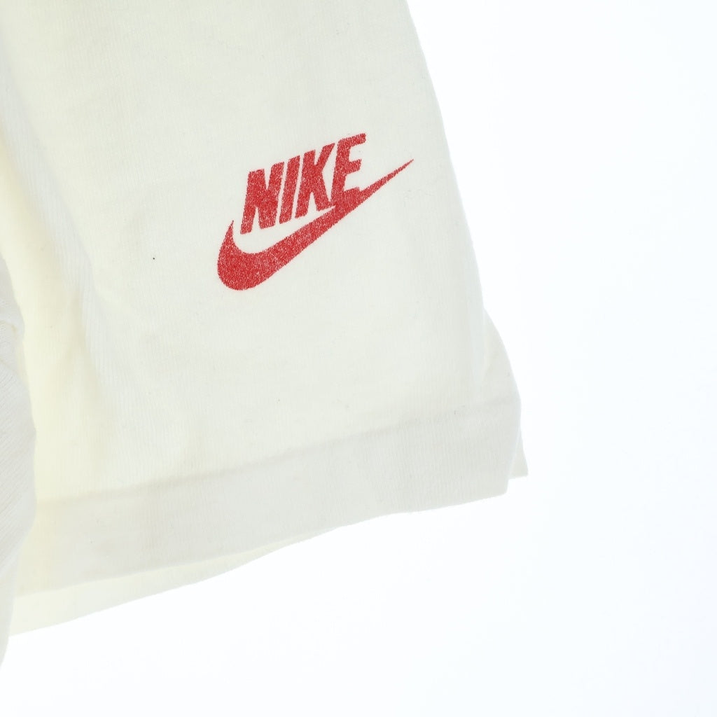NIKE(ナイキ) 90S VINTAGE 1990 JORDAN PRINT T-SHIRT ヴィンテージ 銀タグ マイケルジョーダン MVP旋盤 クルーネック半袖Tシャツカットソー ホワイト