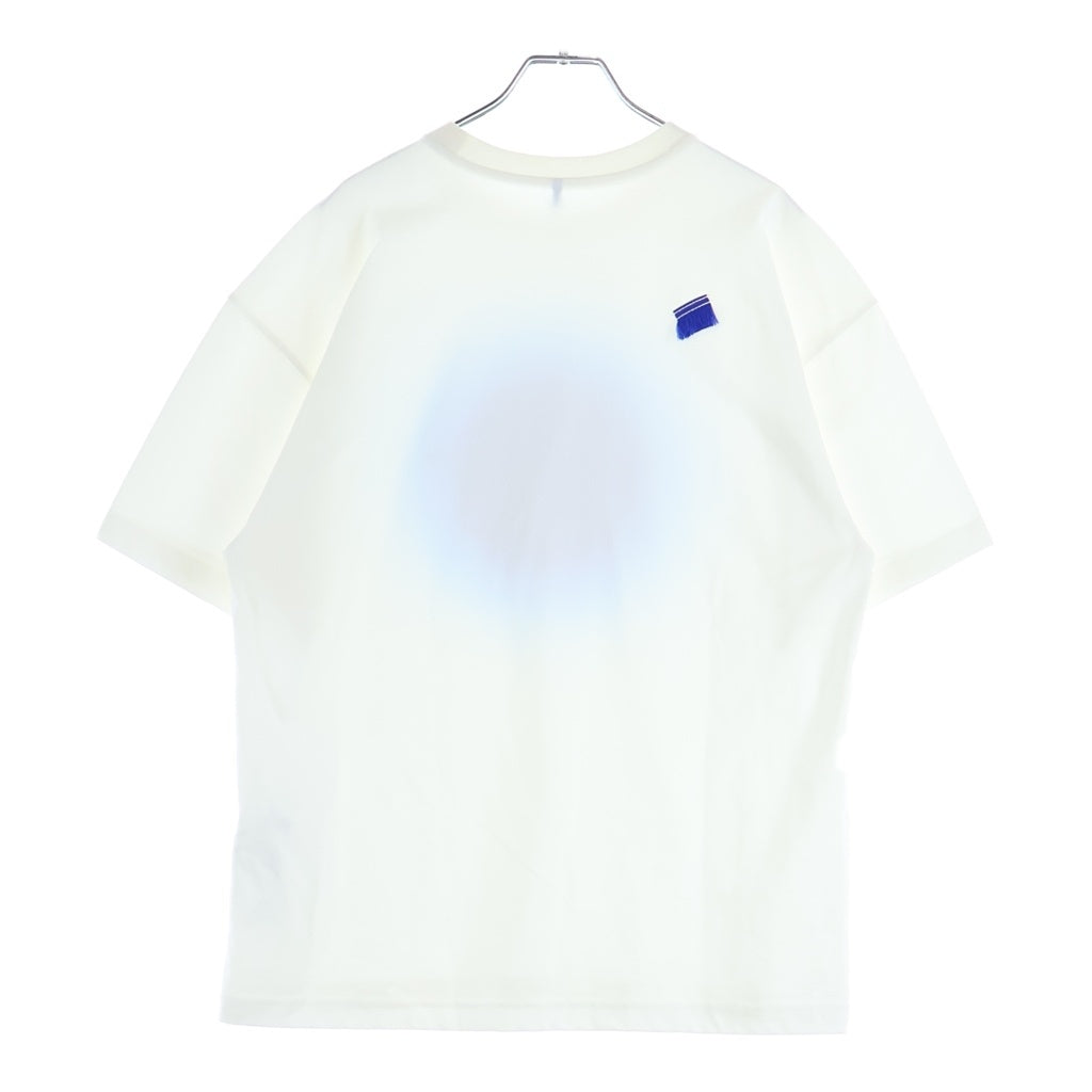 ADER ERROR(アーダーエラー) Eternity T-shirt Product. 46 フエターニティ プロダクト フォーティーシックス ロントスプレーグラフィックプリント クルーネック半袖Tシャツ BO01SSTS0112BL
