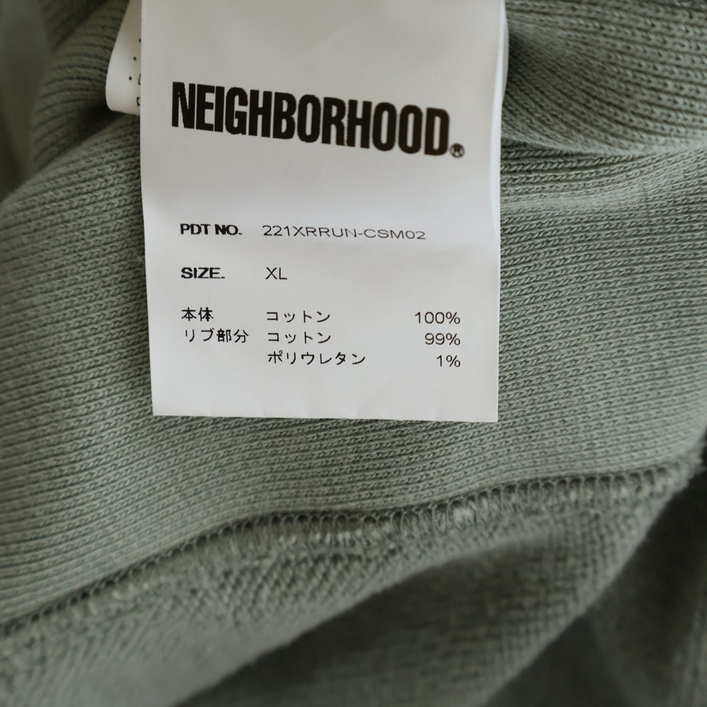 NEIGHBORHOOD(ネイバーフッド) 22SS × RUSSELL ATHLETIC Sweat Parka ラッセルアスレチック 長袖プルオーバーパーカーフーディ グレー 221XRRUN-CSM02