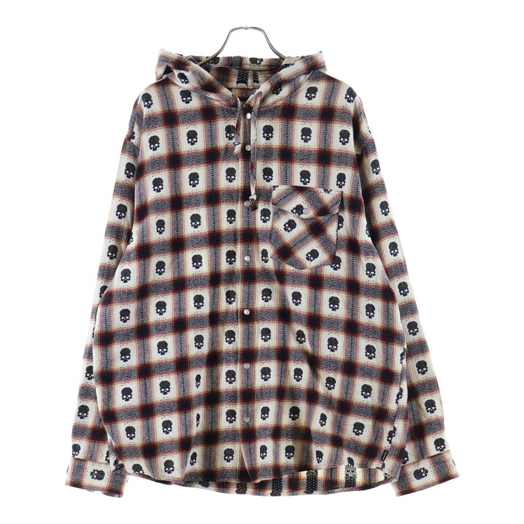 SUPREME(シュプリーム) 25AW × Number (N)ine Hooded Flannel Shirt ナンバーナイン フーデット フランネル 長袖チェックシャツ マルチカラー