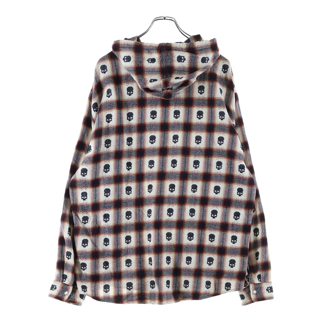 SUPREME(シュプリーム) 25AW × Number (N)ine Hooded Flannel Shirt ナンバーナイン フーデット フランネル 長袖チェックシャツ マルチカラー