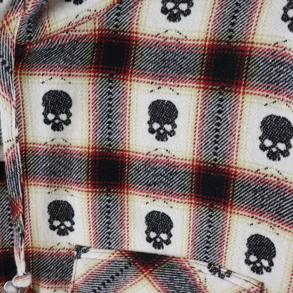SUPREME(シュプリーム) 25AW × Number (N)ine Hooded Flannel Shirt ナンバーナイン フーデット フランネル 長袖チェックシャツ マルチカラー