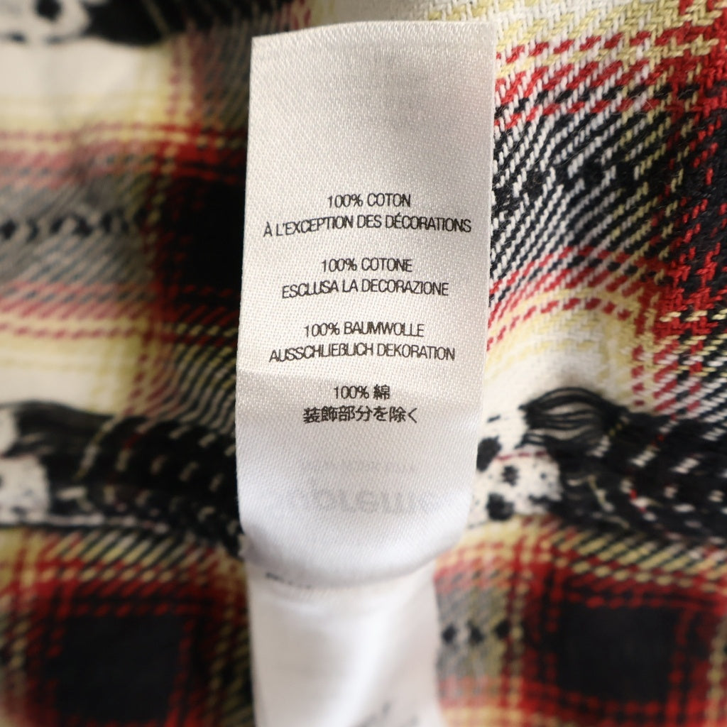 SUPREME(シュプリーム) 25AW × Number (N)ine Hooded Flannel Shirt ナンバーナイン フーデット フランネル 長袖チェックシャツ マルチカラー