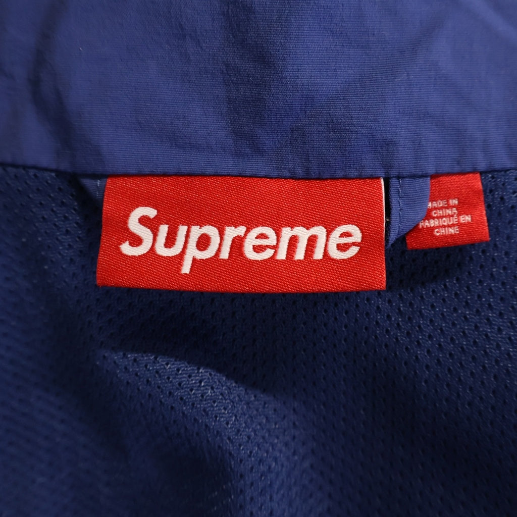 SUPREME(シュプリーム) 25SS Old English Track Jacket フロントオールドイングリッシュ刺繍 ナイロントラックジャケット ブルー/レッド