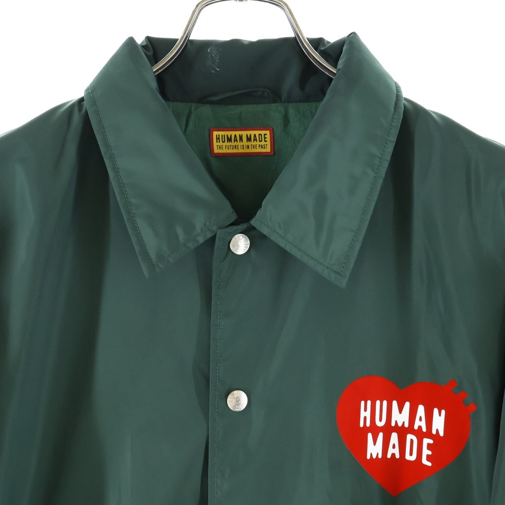 HUMAN MADE(ヒューマンメイド) 25AW Coach Jacket ワンポイントロゴプリント コーチジャケット グリーン HM30JK039
