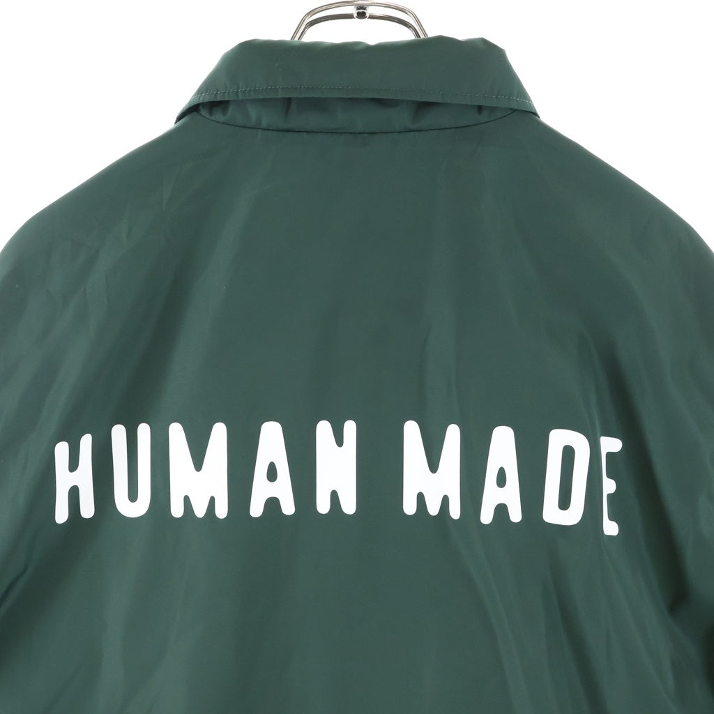 HUMAN MADE(ヒューマンメイド) 25AW Coach Jacket ワンポイントロゴプリント コーチジャケット グリーン HM30JK039