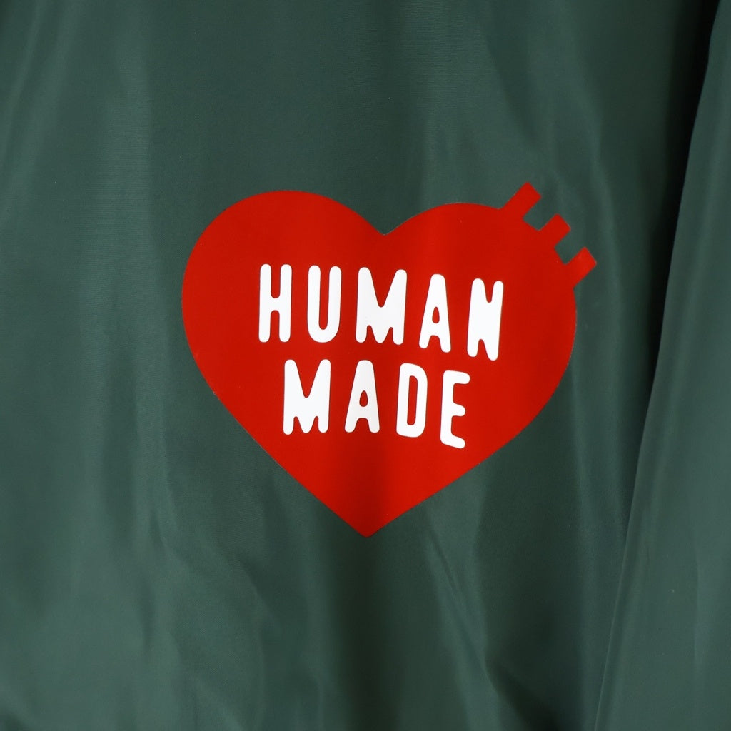 HUMAN MADE(ヒューマンメイド) 25AW Coach Jacket ワンポイントロゴプリント コーチジャケット グリーン HM30JK039