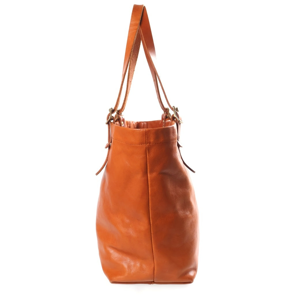 SLOWSLOW(スロウ) LEATHER TOTE BAG レザートートバッグ ブラウン レディース