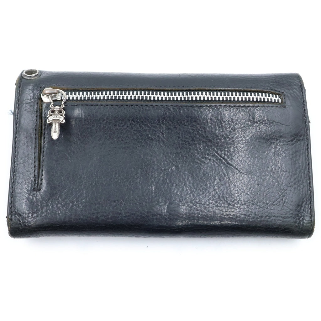 CHROME HEARTS(クロムハーツ) WAVE ウェーブ レザーウォレット 財布 ブラック