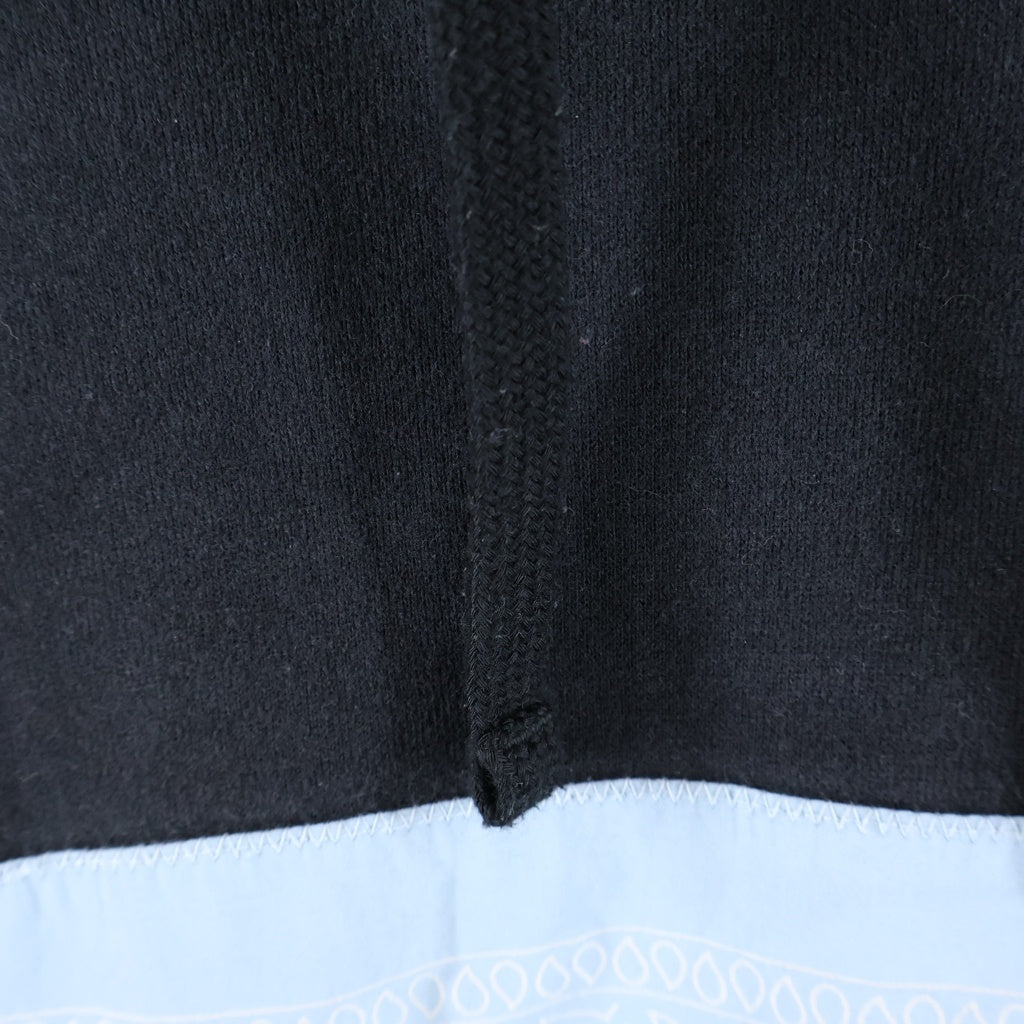SUPREME(シュプリーム) 22SS ×THE NORTH FACE Bandana Hooded SweatShirt ×ノースフェイス バンダナフーディースウェットプルオーバーパーカー ブラック/ライトブルー NT022081