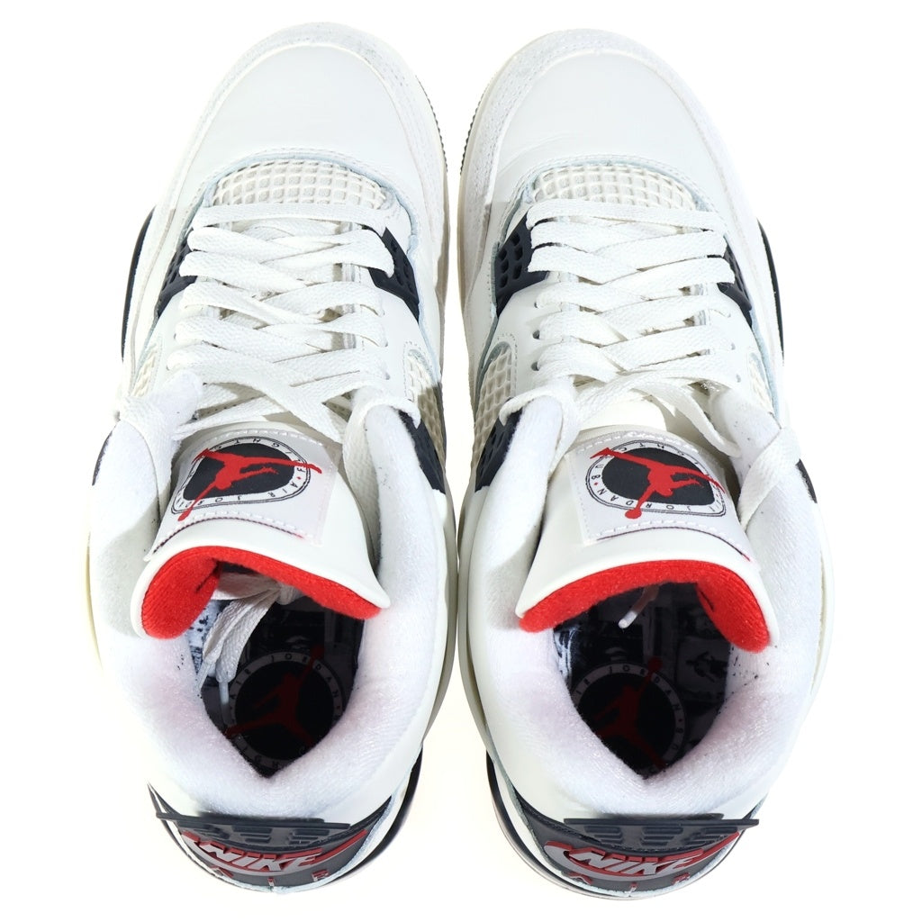 NIKE(ナイキ) AIR JORDAN 4 RETRO OG FC FLIGHT CLUB エアジョーダン4 フライトクラブ ハイカットスニーカー ローカットシューズ ホワイト US8.5/26.5cm IM4002-100