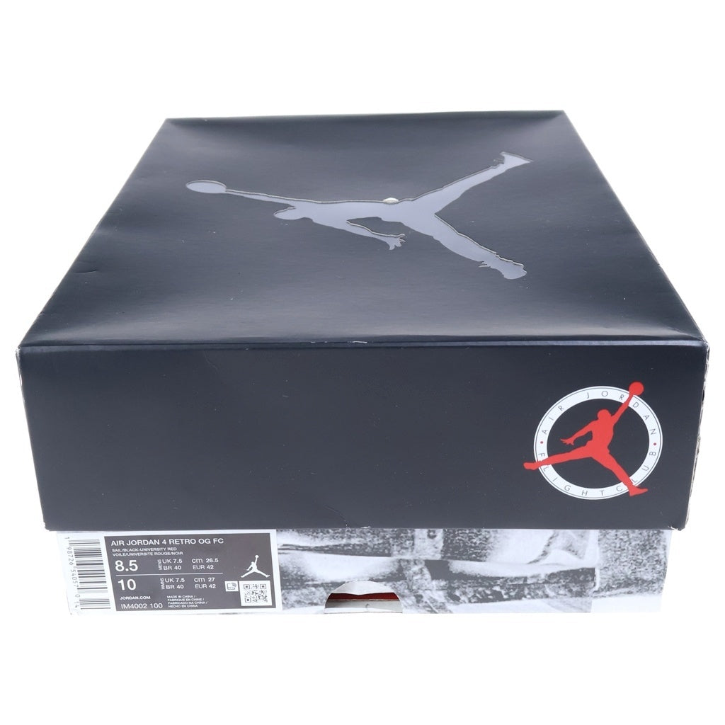 NIKE(ナイキ) AIR JORDAN 4 RETRO OG FC FLIGHT CLUB エアジョーダン4 フライトクラブ ハイカットスニーカー ローカットシューズ ホワイト US8.5/26.5cm IM4002-100