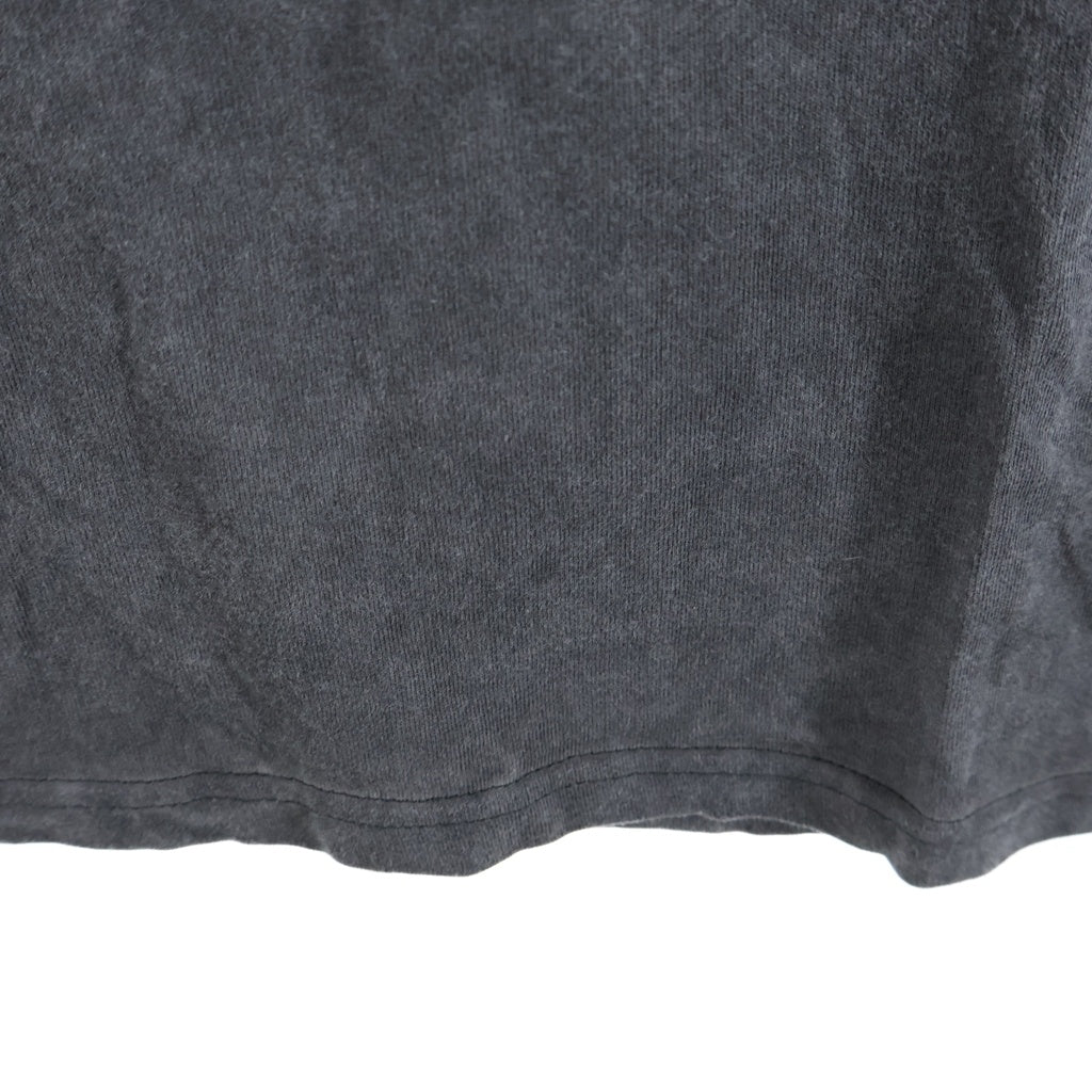 THUG CLUB(サグクラブ) 24SS TC BASIC T-SHIRT フェード加工 フロントロゴクルーネック半袖Tシャツカットソー グレー TC24TS0507