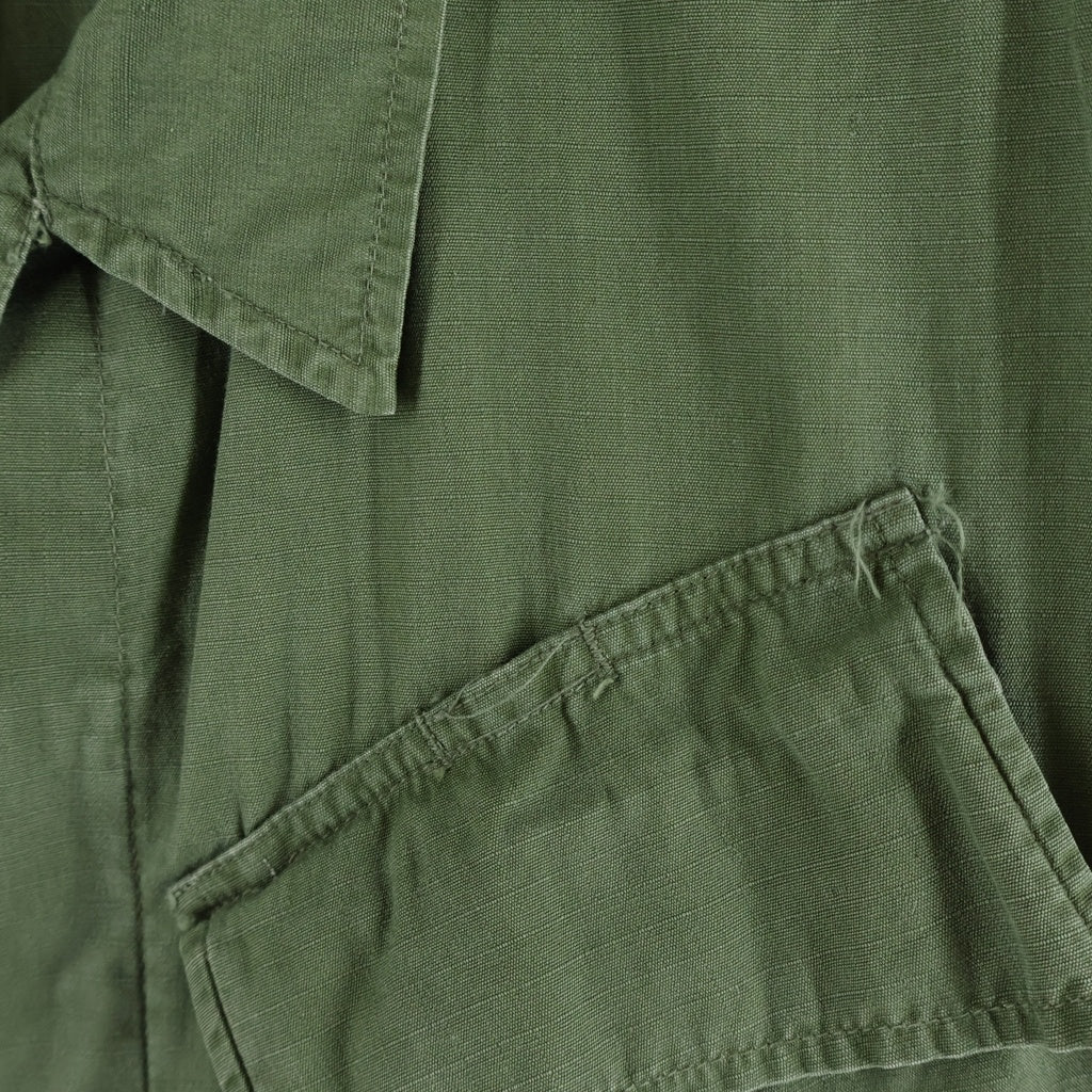MILITARY(ミリタリー) 70S VINTAGE 5th Jungle Fatigue Jacket ヴィンテージ ジャングル ファティーグ ジャケット リップストップ カーキ 8405-935-4704